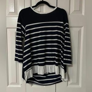 Blue striped shirt
